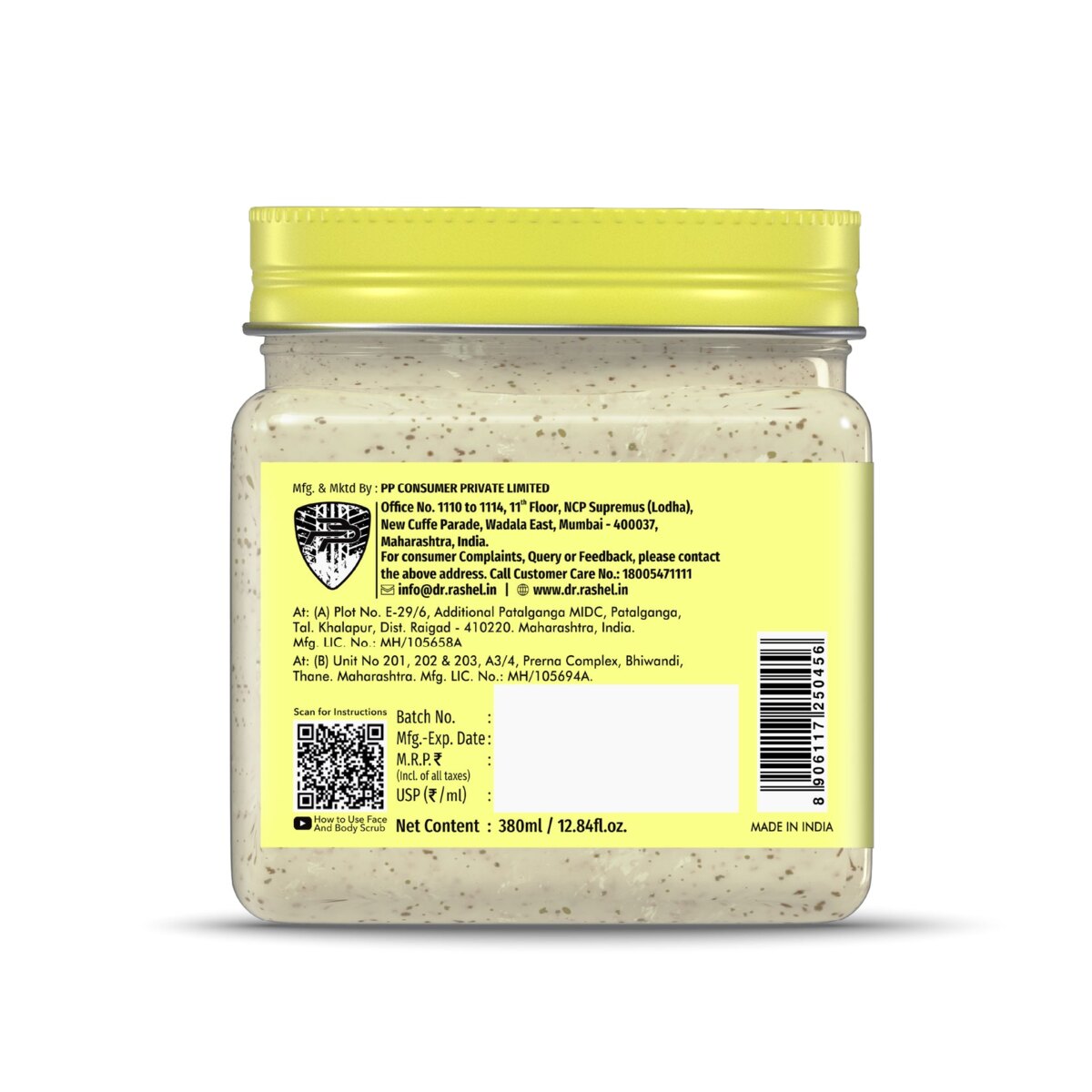 Back label